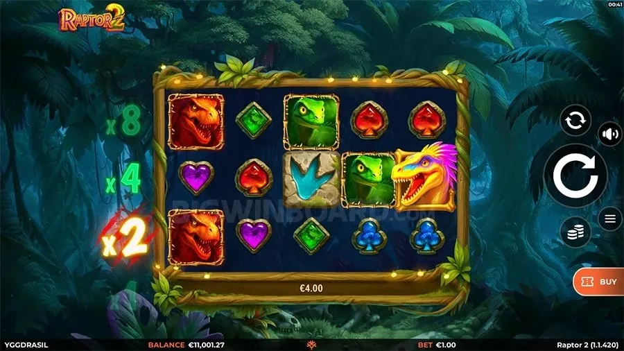 Player celebrating a win on an online slot machine